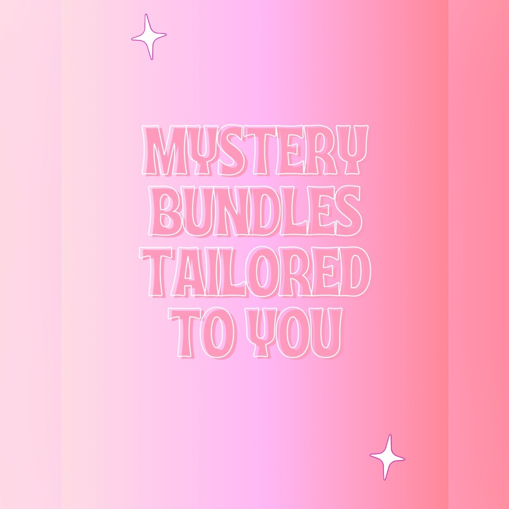 Mystery Bundle filled with brands, sizes, and item categories YOU choose!